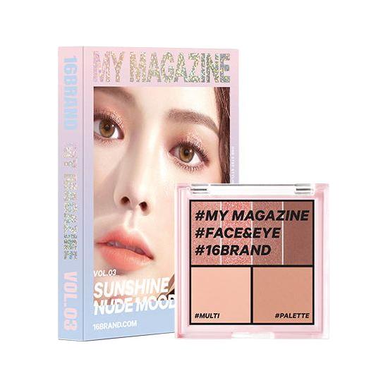 16BRAND My Magazine Shadow Palette 7.5g (10colors) - Glam Global UK