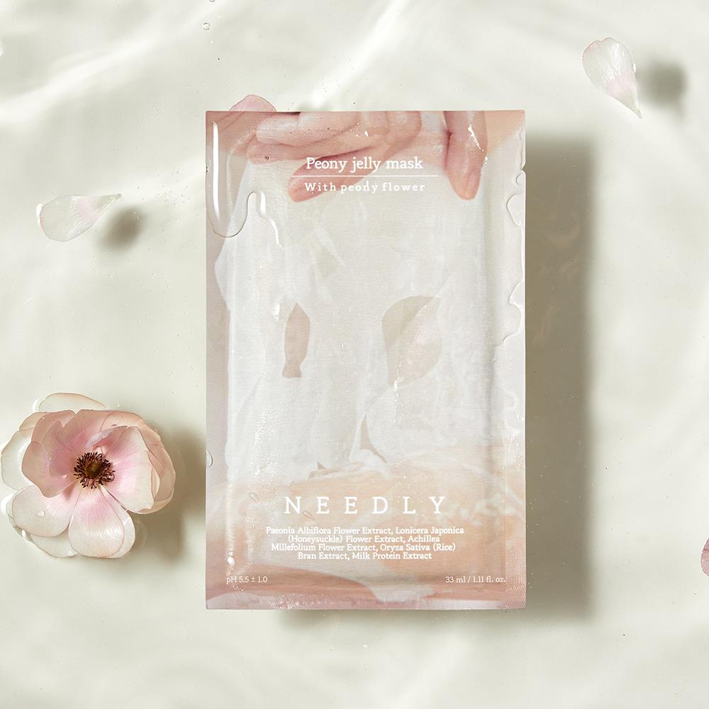 Needly Peony Jelly Mask 10 Sheets – Hydration, Brightening, Elasticity, Glow
