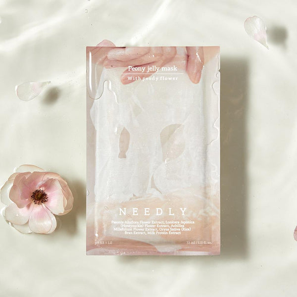 Needly Peony Jelly Mask 10 Sheets – Hydration, Brightening, Elasticity, Glow