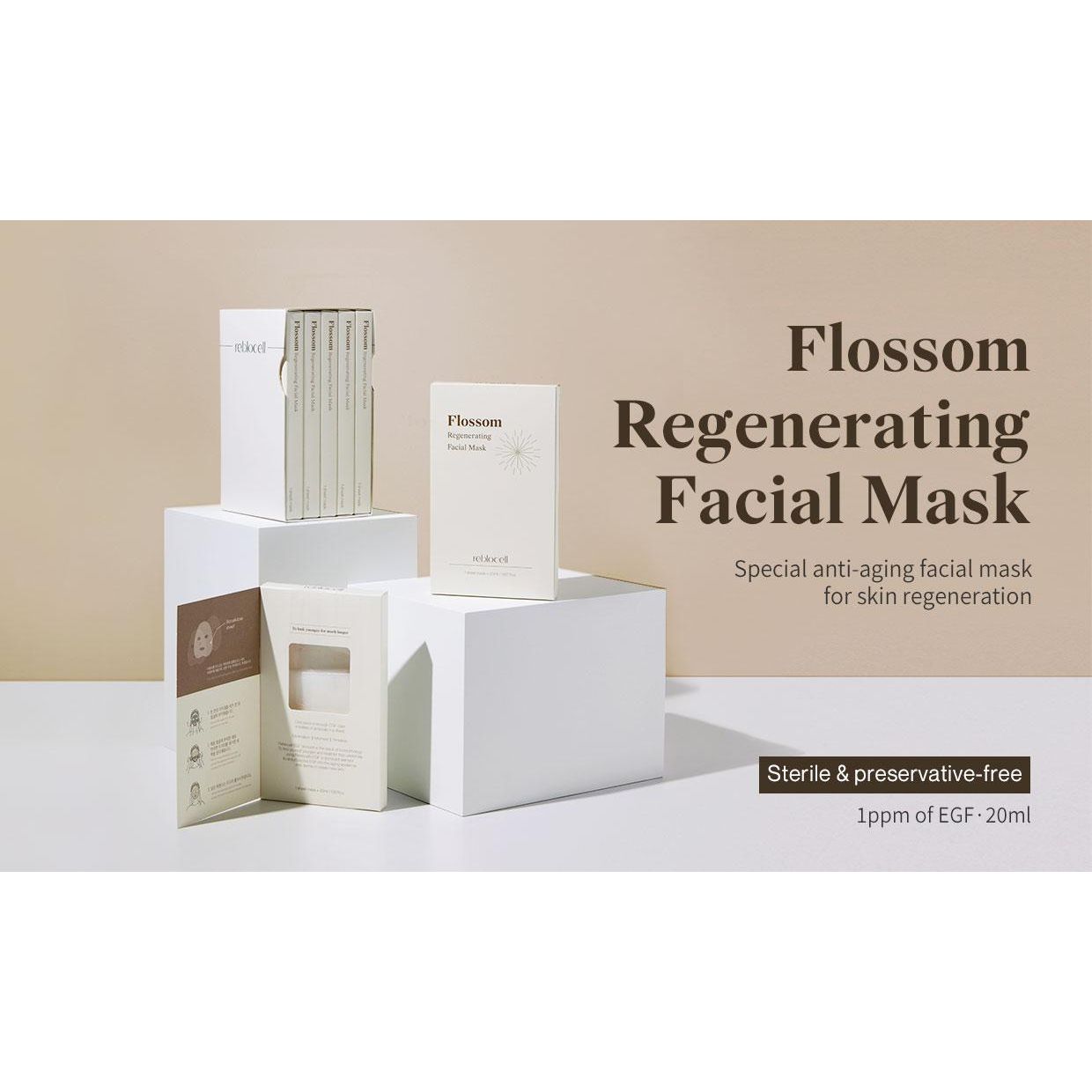 Reblocell Flossom Regenerating Facial Mask 1 Sheet-Regeneration
