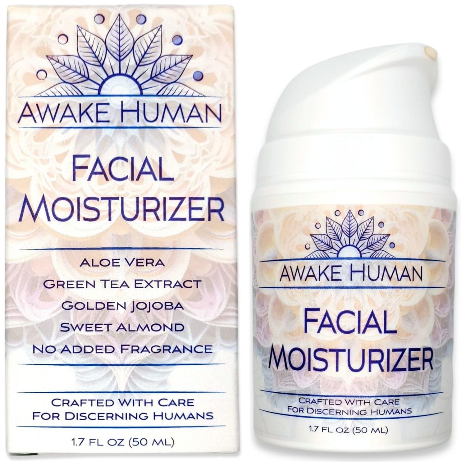 Awake Human Facial Moisturizer – 50ml | Natural Hydration for Dry & Sensitive Skin
