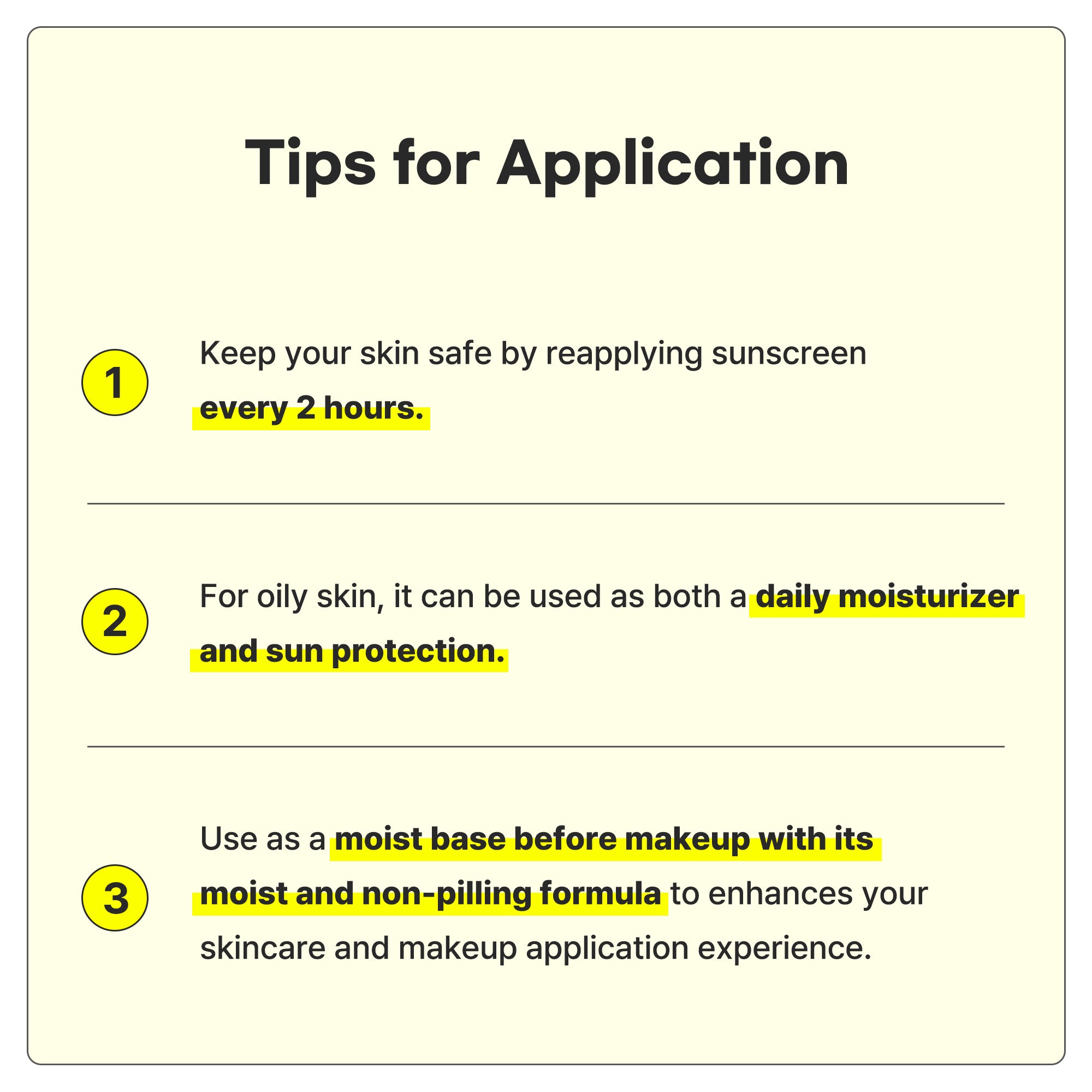 TIAM B3 Niacin Sunscreen 50ml - UV Protection and Brightening