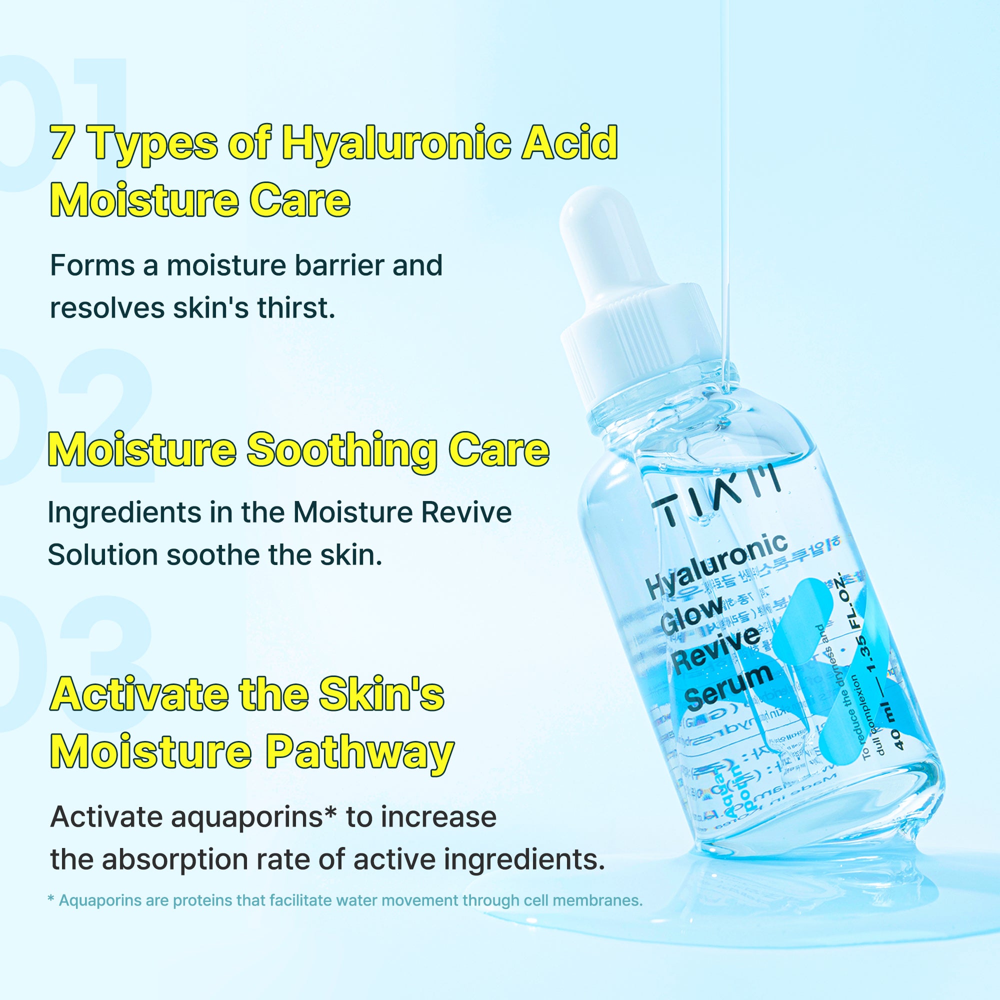 Tiam Hyaluronic Glow Revive Serum 40ml - Hydration And Glow