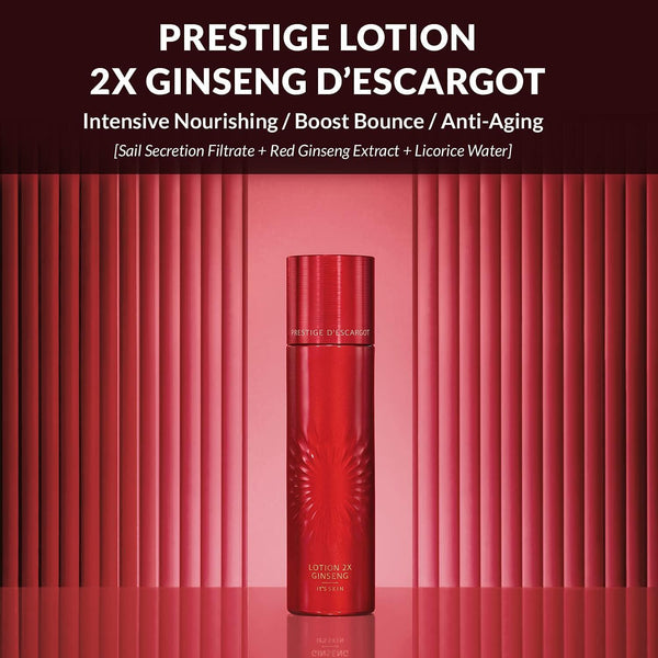 ItsSkin Prestige Lotion 2X Ginseng D'Escargot 140ml – Hydration