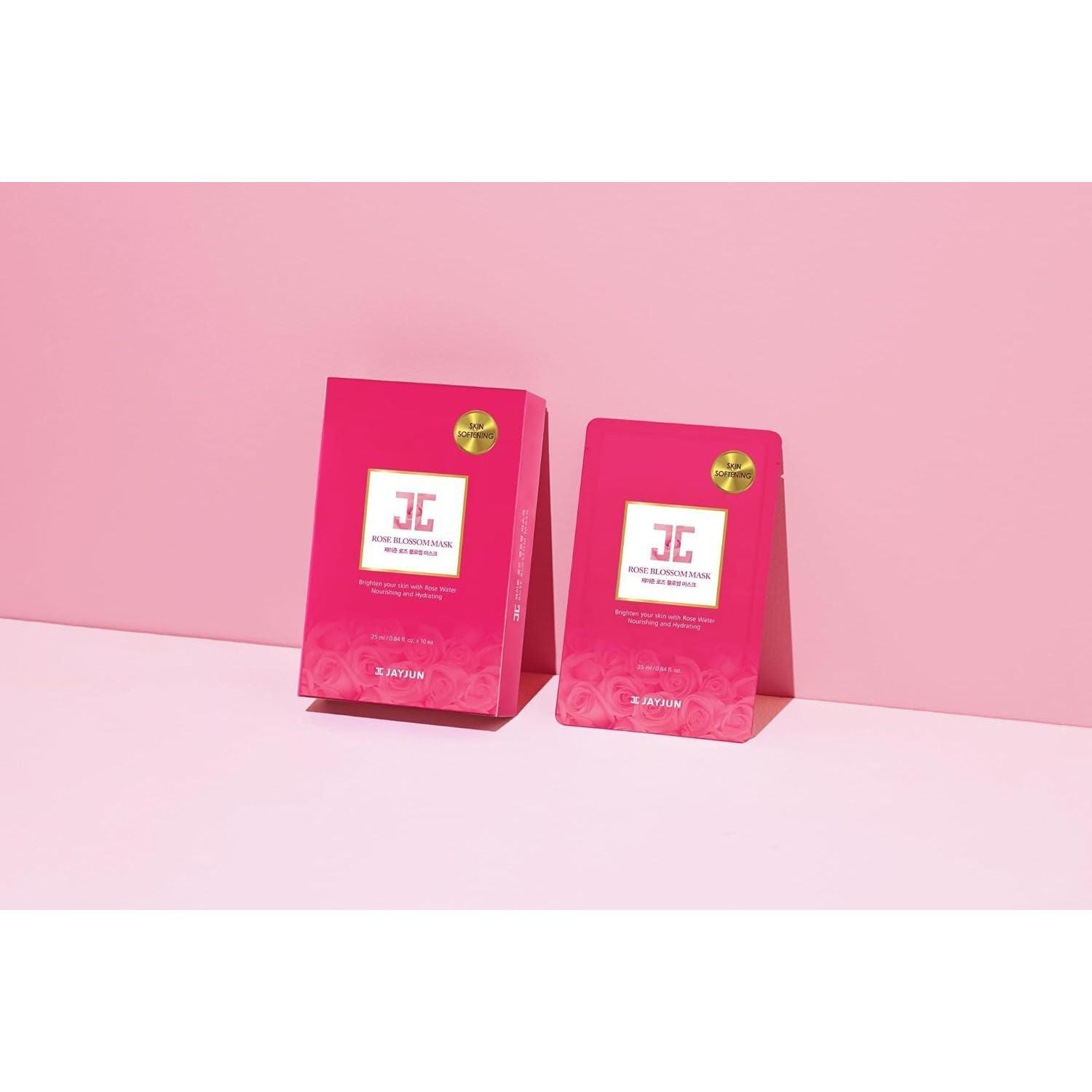 JayJun Rose Blossom Mask 10 Count– Soothes Hydrates Calms Replenishes Radiance