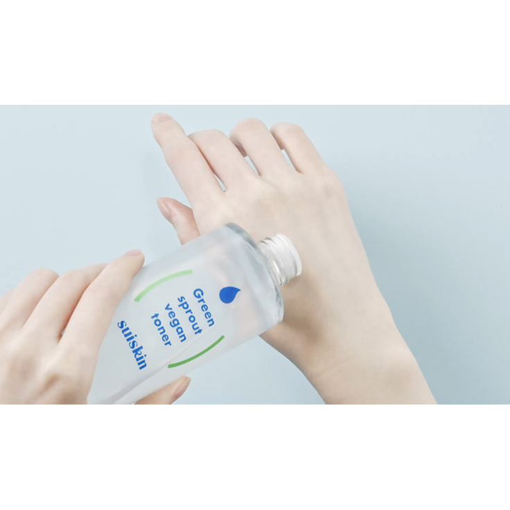 Suiskin Green Sprout Vegan Toner 200 ml - Hydration Calming Skin