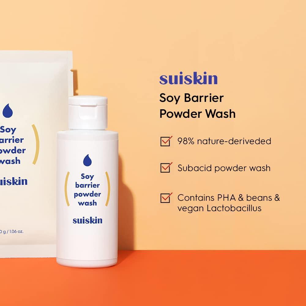 Suiskin Soy Barrier Powder Wash 50g - Gentle Exfoliation & Hydration