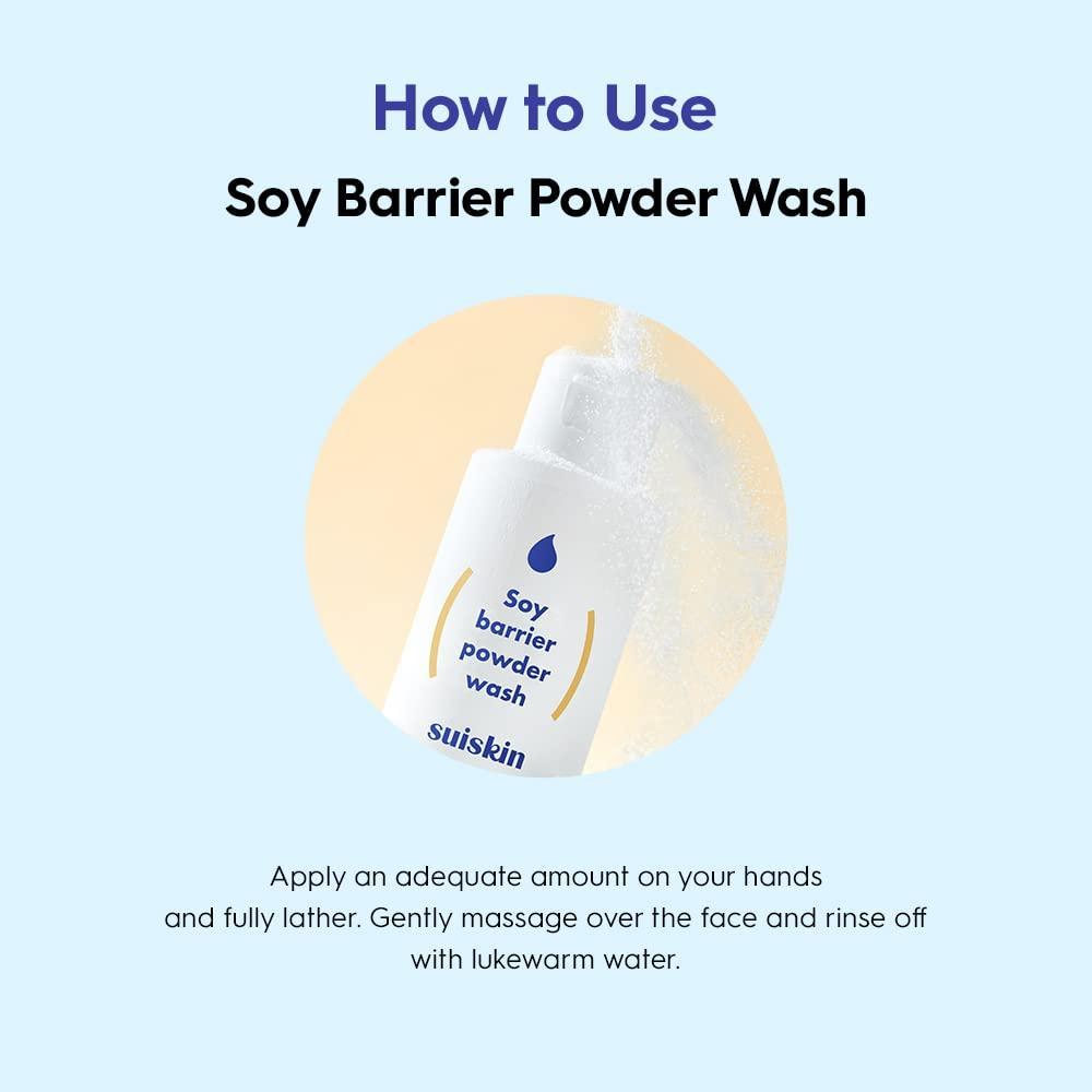 Suiskin Soy Barrier Powder Wash 50g - Gentle Exfoliation & Hydration