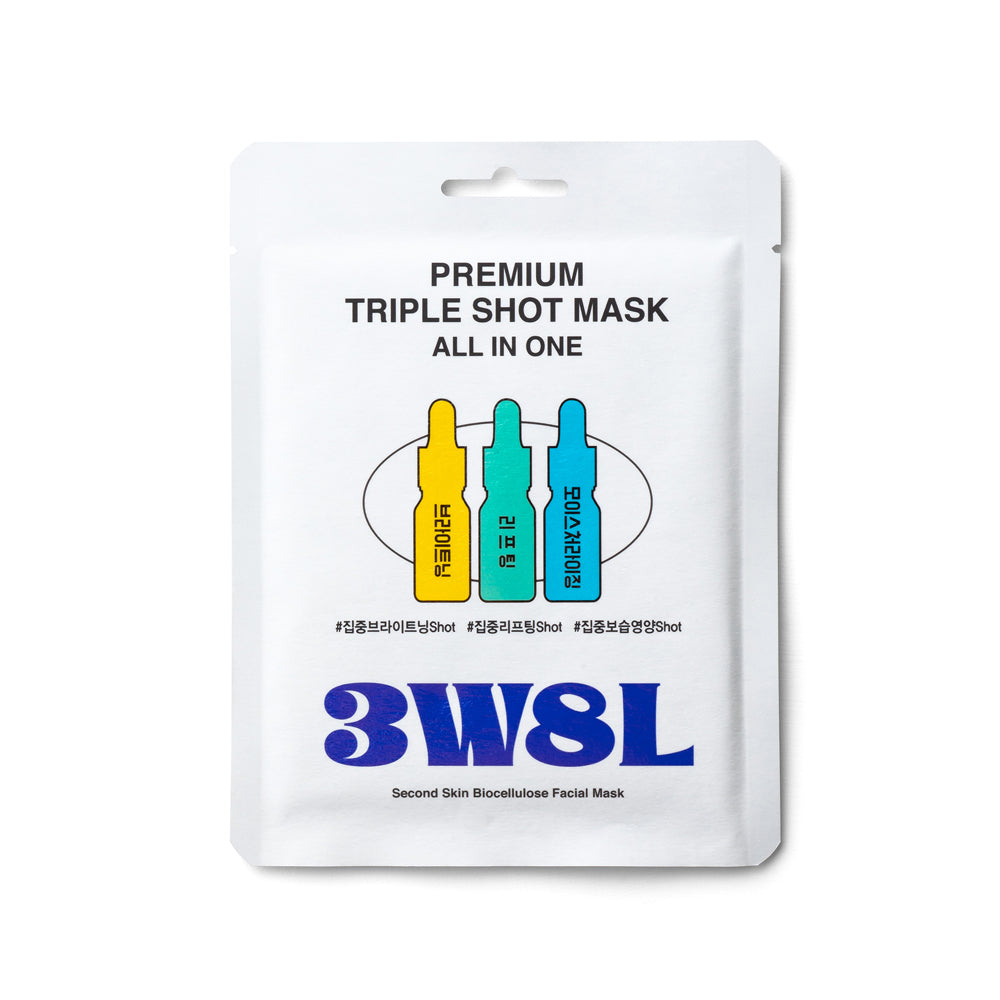 3W8L Premium Triple Shot Mask 25ml – Brightening and Hydration