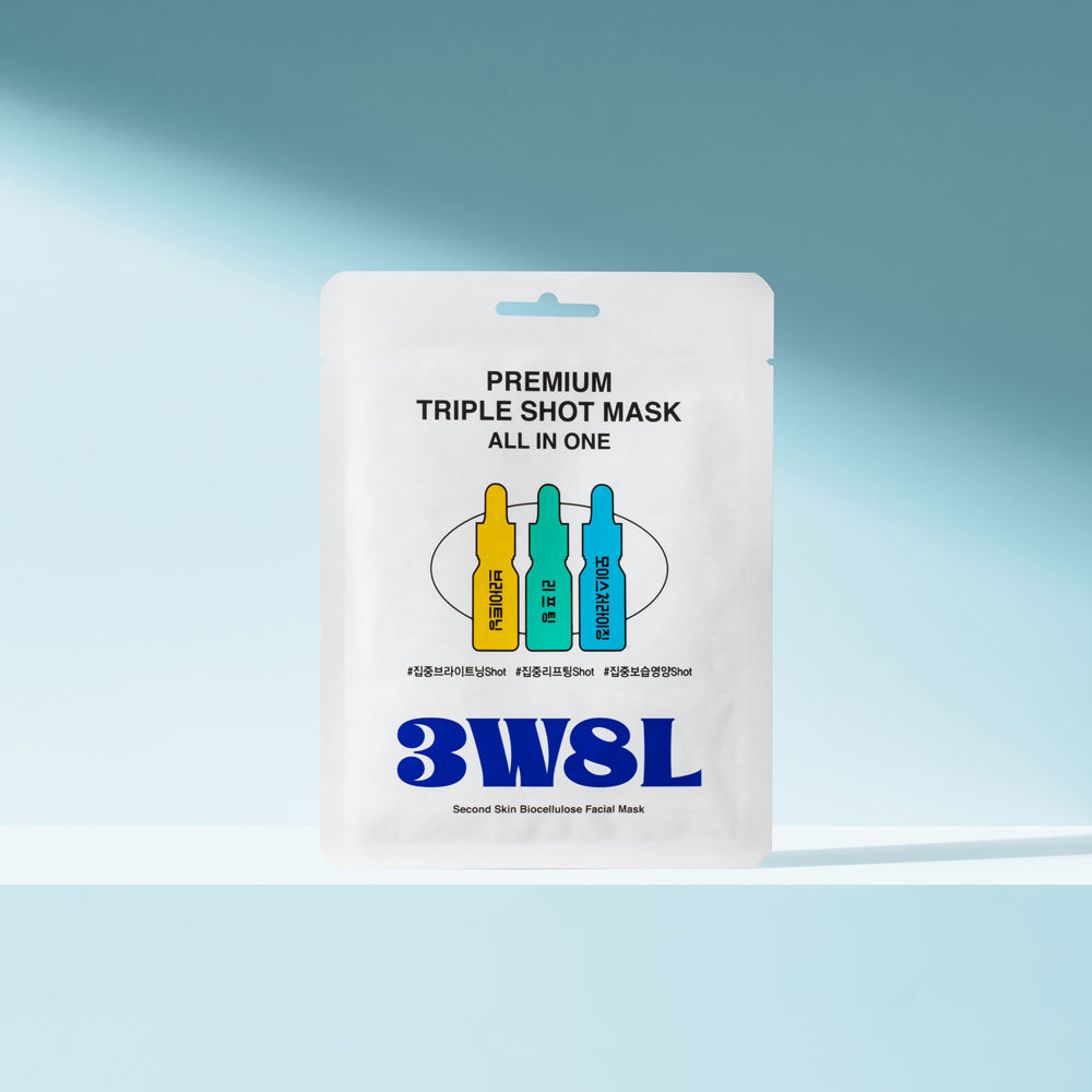 3W8L Premium Triple Shot Mask 25ml – Brightening and Hydration