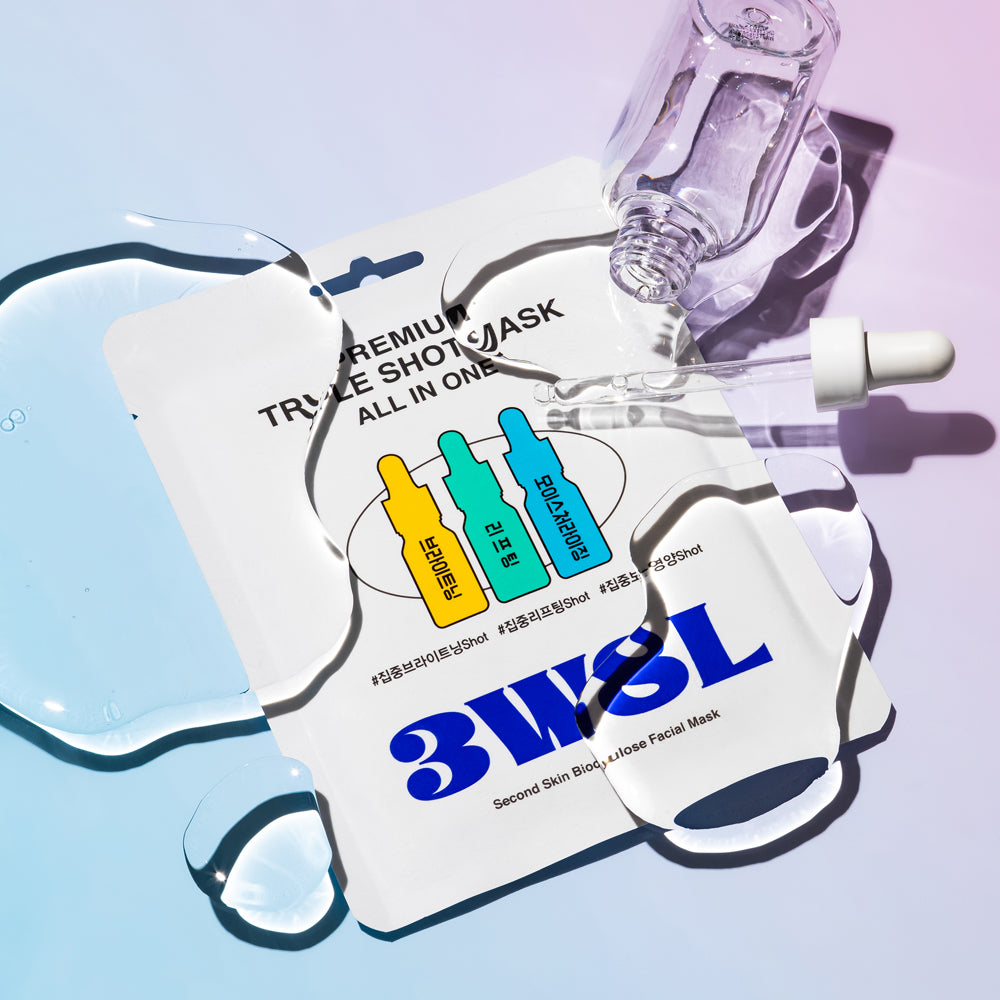 3W8L Premium Triple Shot Mask 25ml – Brightening and Hydration