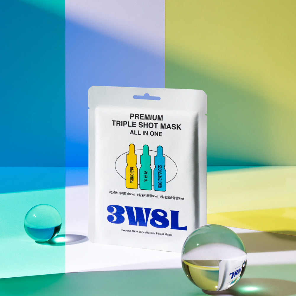 3W8L Premium Triple Shot Mask 25ml – Brightening and Hydration