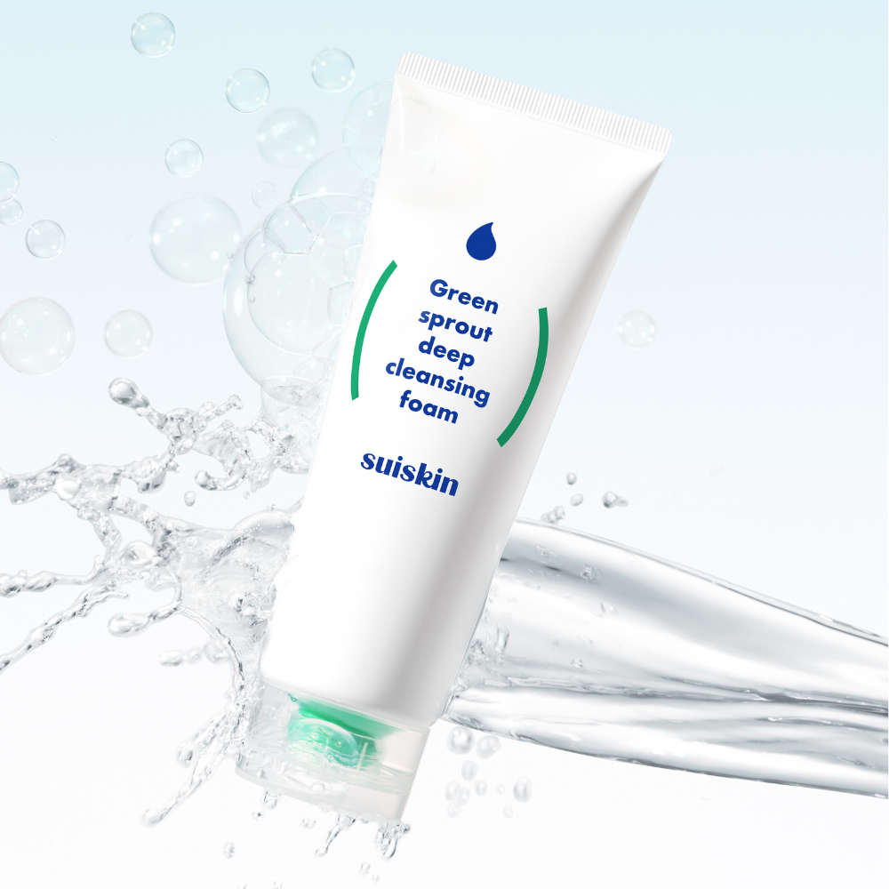 Suiskin Green Sprout Deep Cleansing Foam 150ml – Oil Control & Clear Pores
