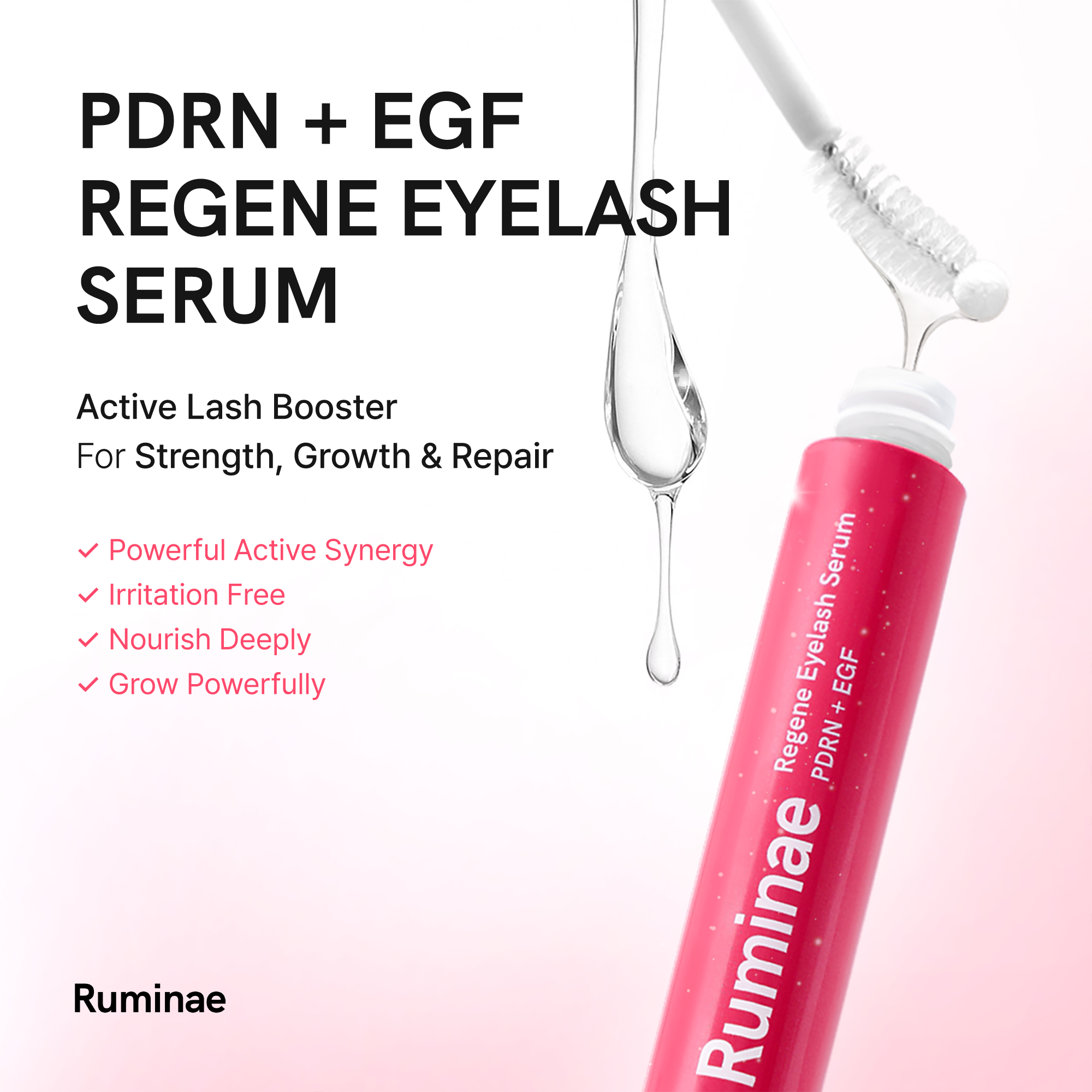 Ruminae Regene Eyelash Serum 10ml – Premium Lash Growth & Recovery