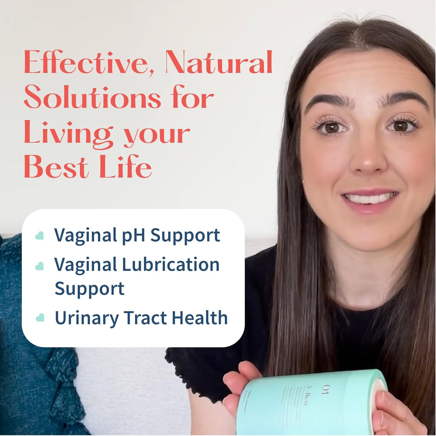 LoveBug Women's Health V-Best Complete Vaginal Probiotic – 60 Capsules | 90 Billion CFU, pH Balance, Yeast & UTI Support