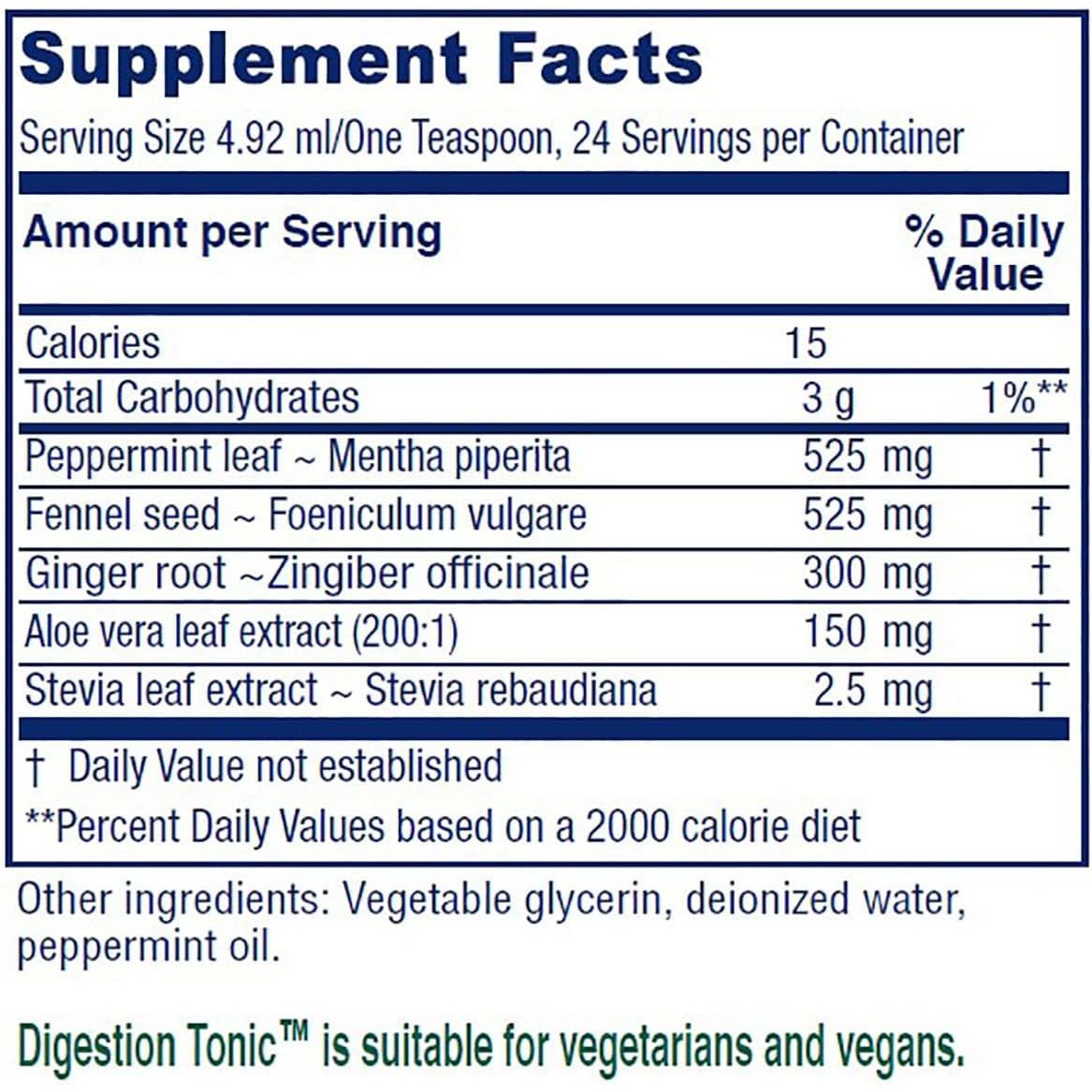 Vitanica Digestion Tonic – 120ml | Natural Liquid Support for Gas, Bloating & Indigestion Relief
