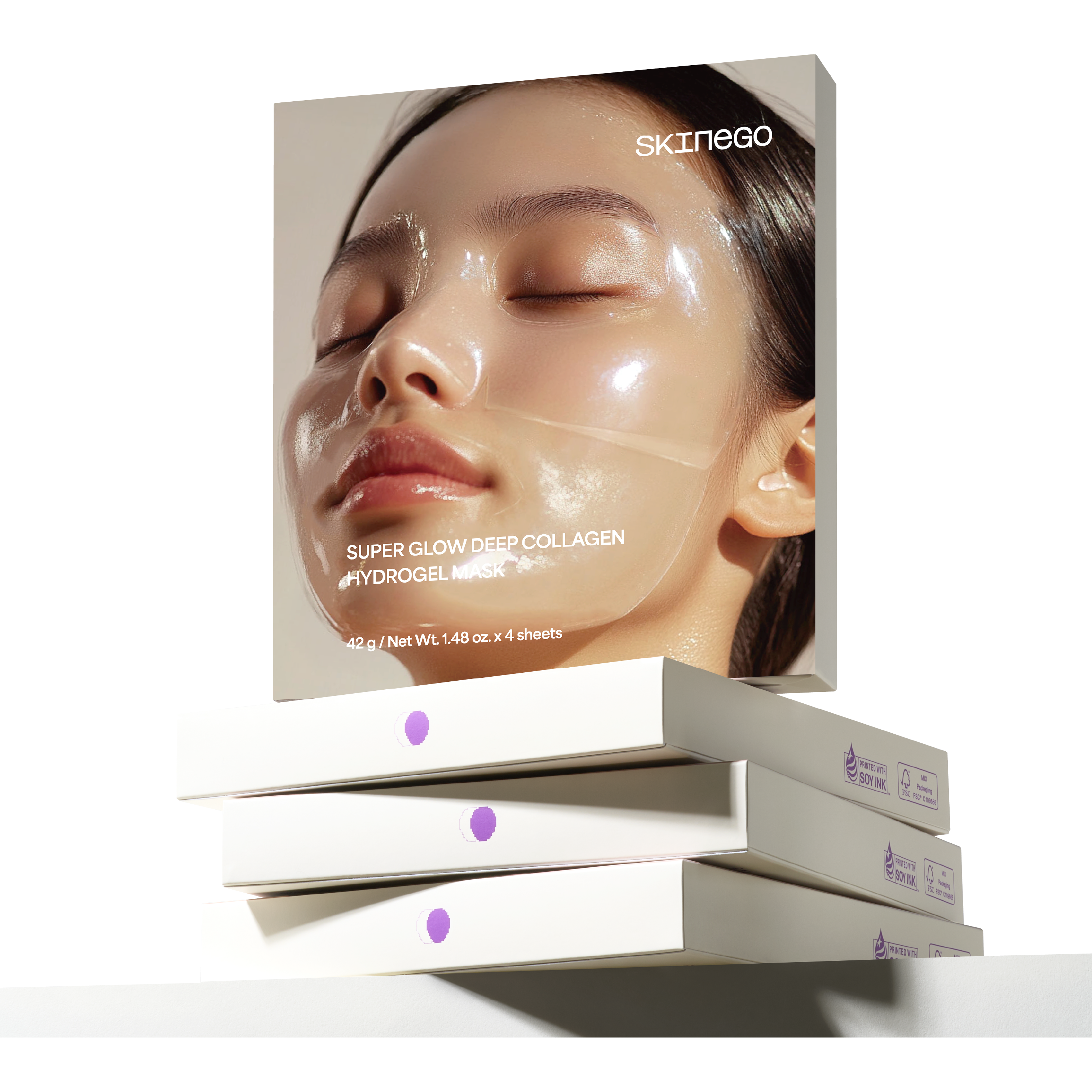 Skinego Super Glow Deep Collagen Hydrogel Mask - Hydration Radiant Glow