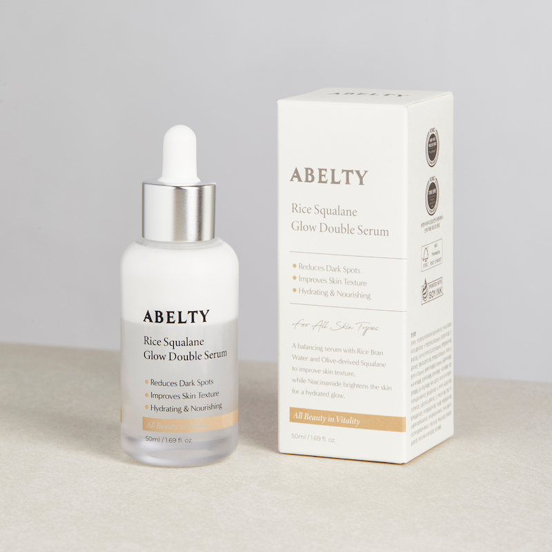 Abelty Rice Squalane Glow Double Serum 50ml – Brightening Glow