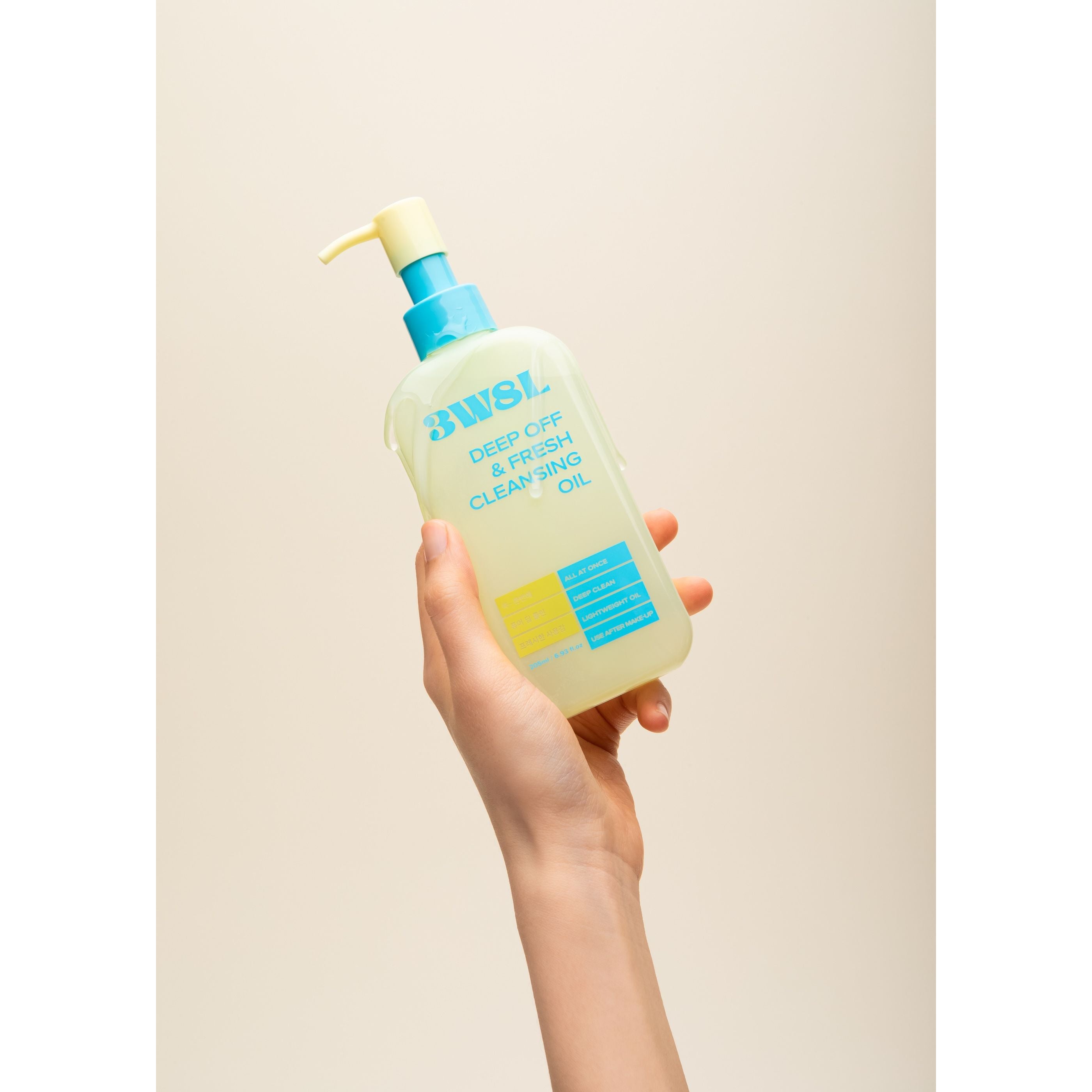 3W8L Deep Off Cleansing Oil 205ml - Sunscreen Removal Hydration