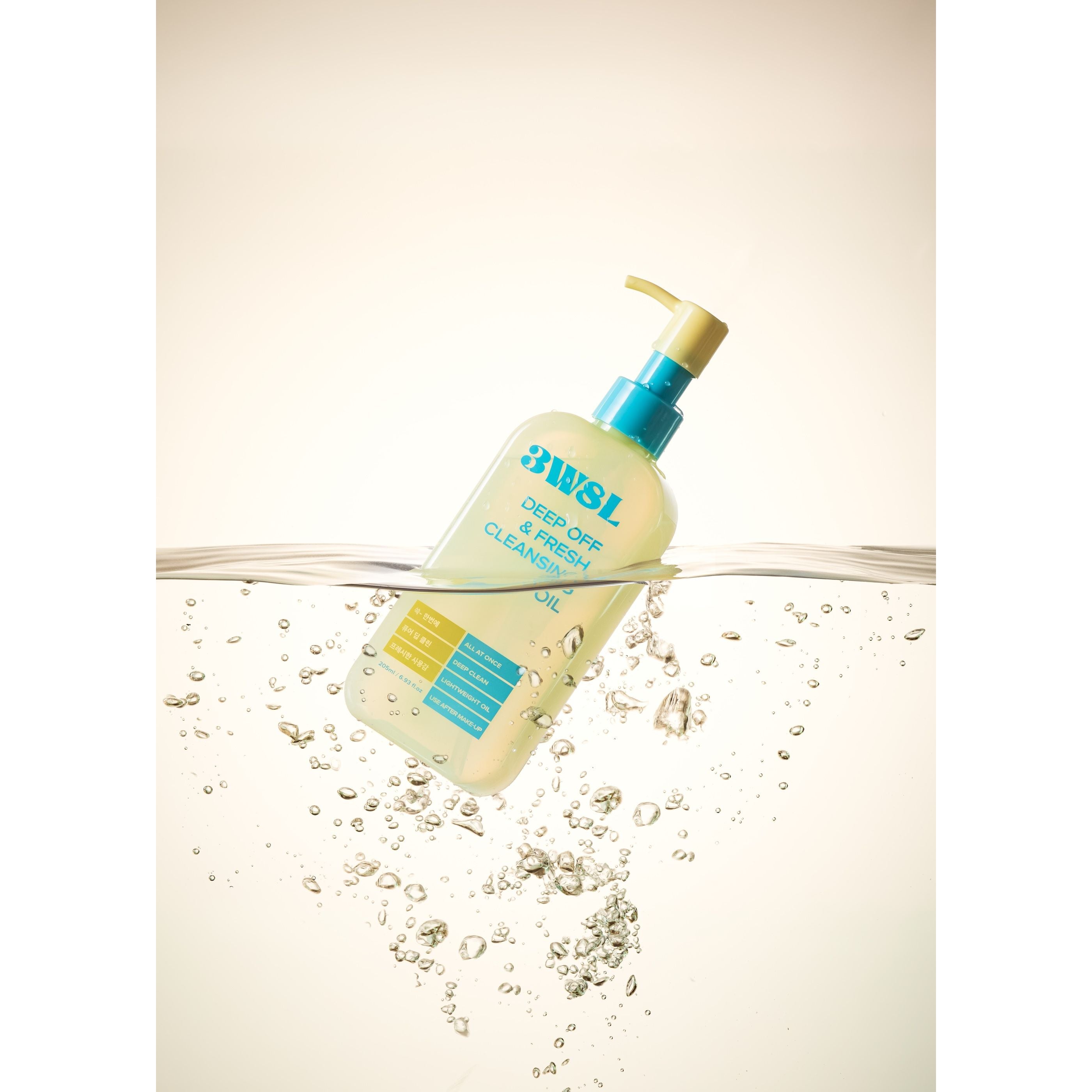 3W8L Deep Off Cleansing Oil 205ml - Sunscreen Removal Hydration