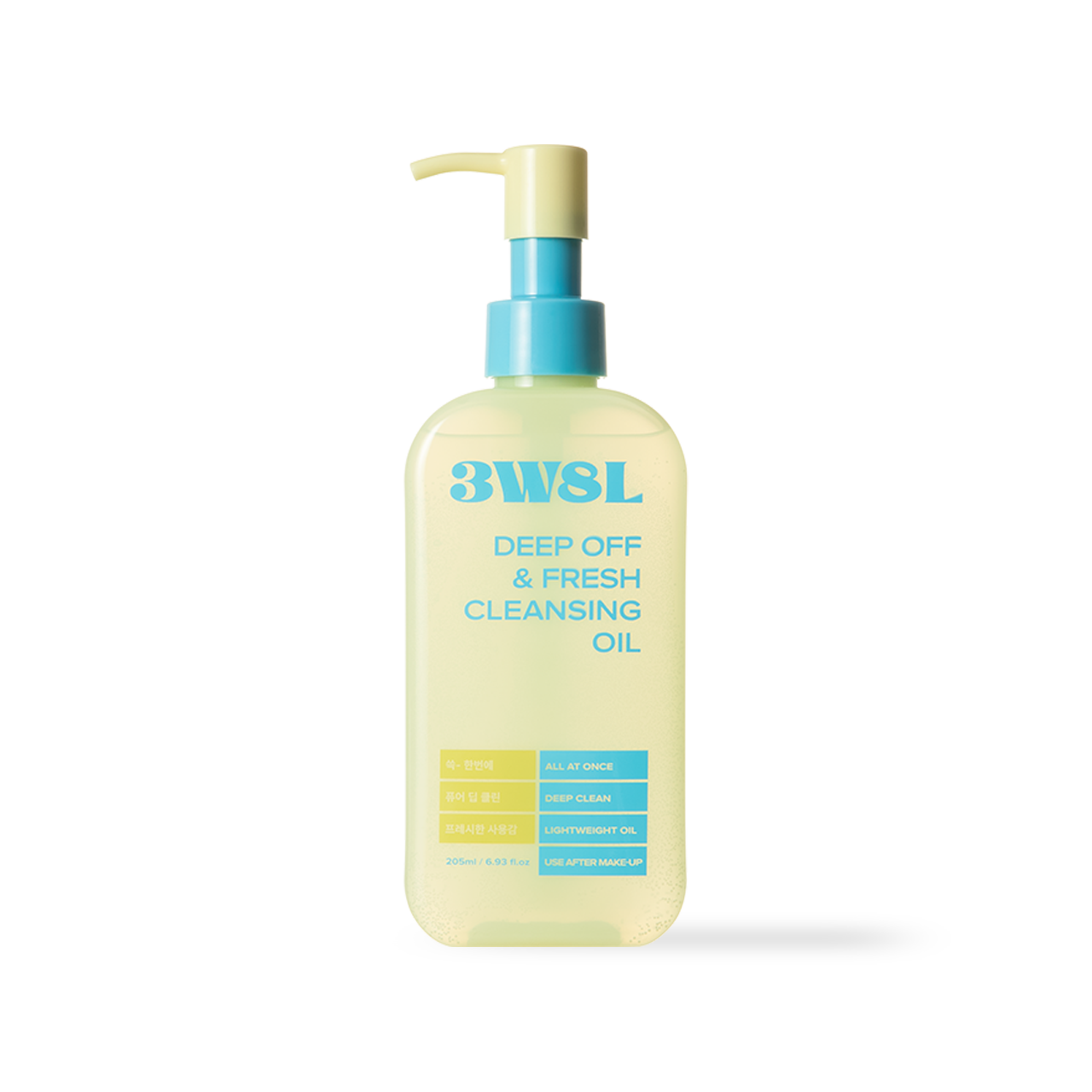 3W8L Deep Off Cleansing Oil 205ml - Sunscreen Removal Hydration