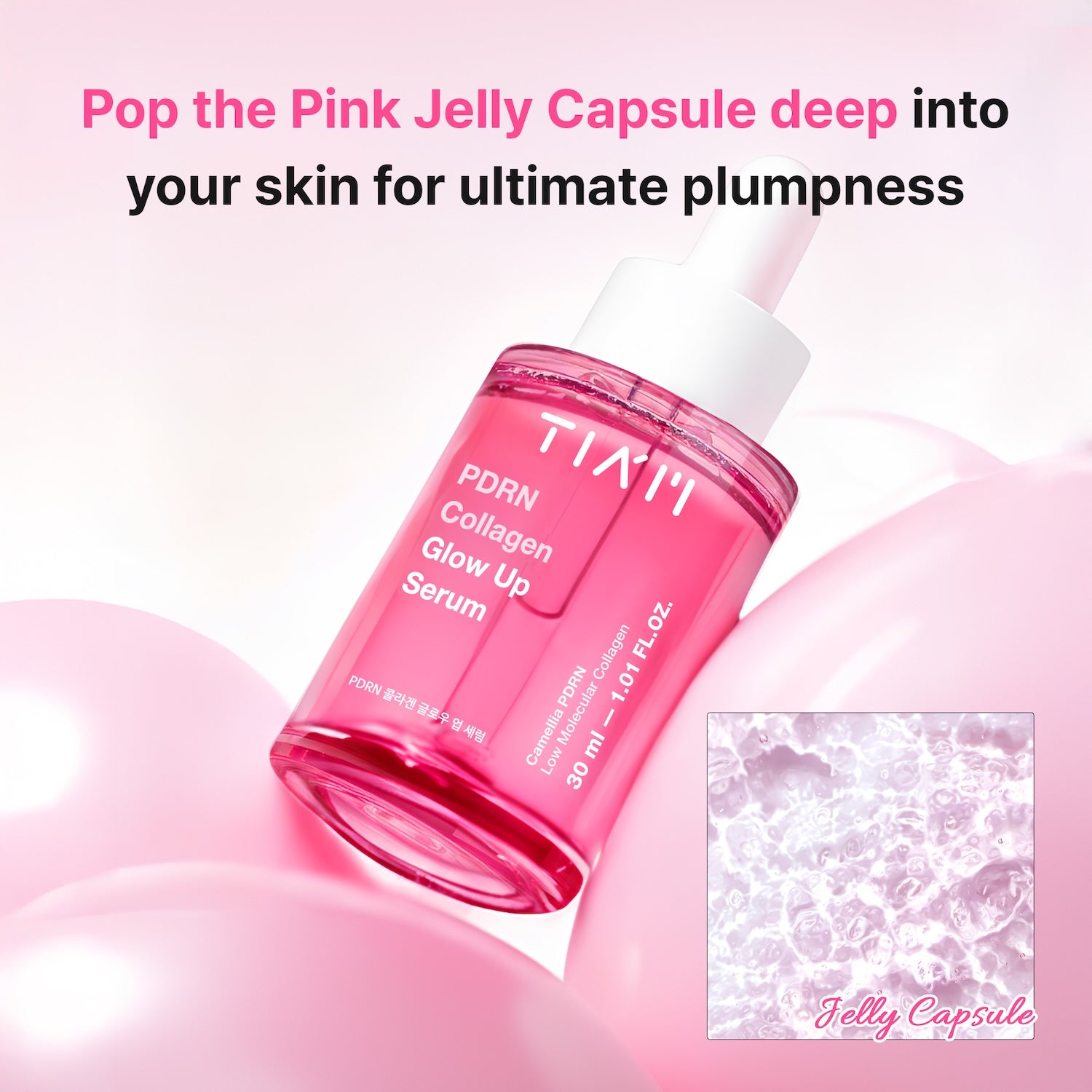 TIAM PDRN Collagen Glow Up Serum 30ml - 3D Plump Glow Contours