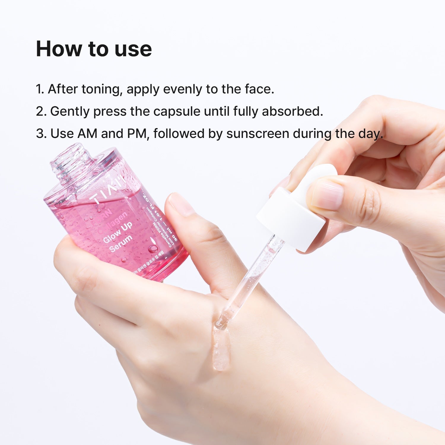 TIAM PDRN Collagen Glow Up Serum 30ml – 3D Plump Glow Contours