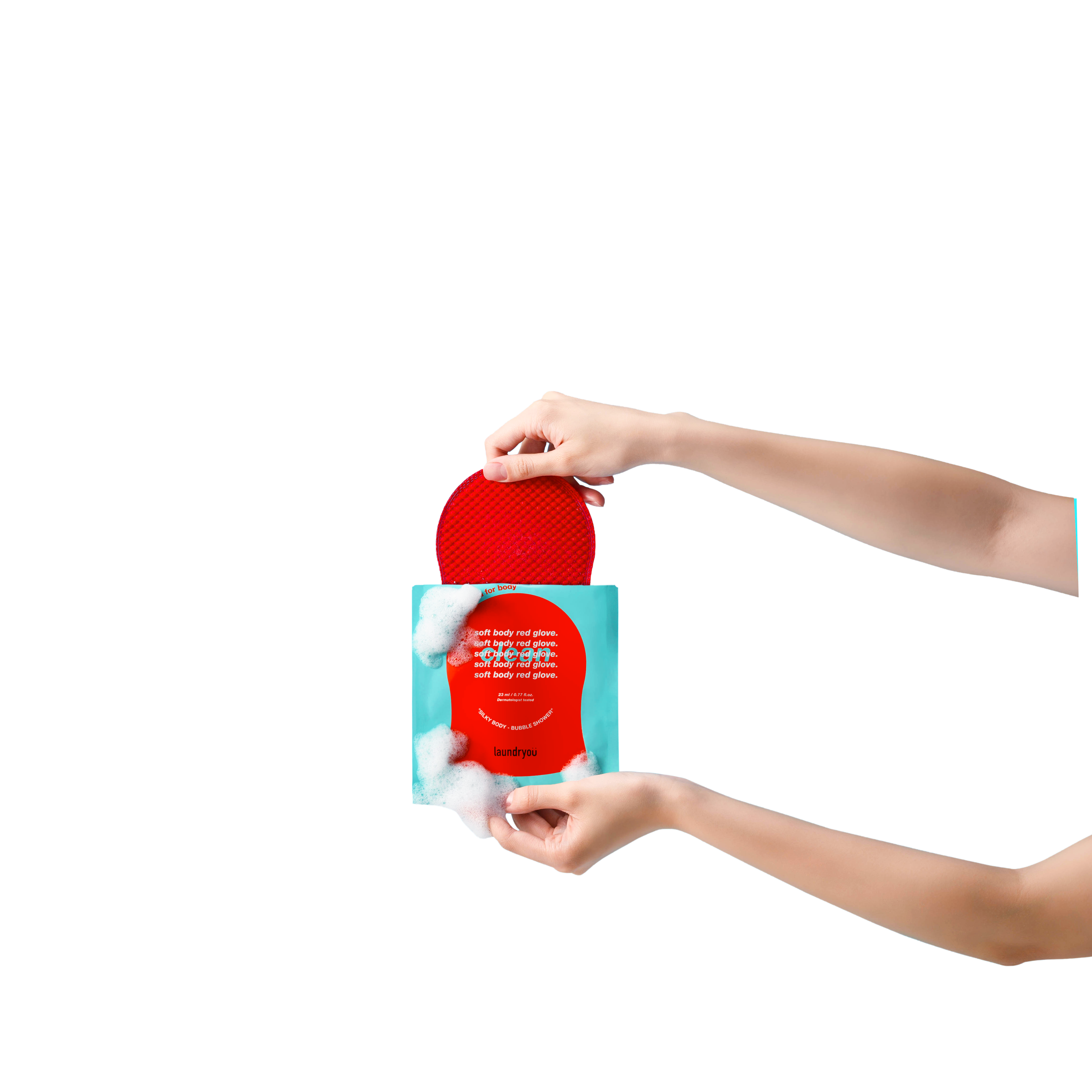 Laundryou Soft Body Glove Clean 23ml x 5 Count – Gentle Exfoliation & Clean Skin