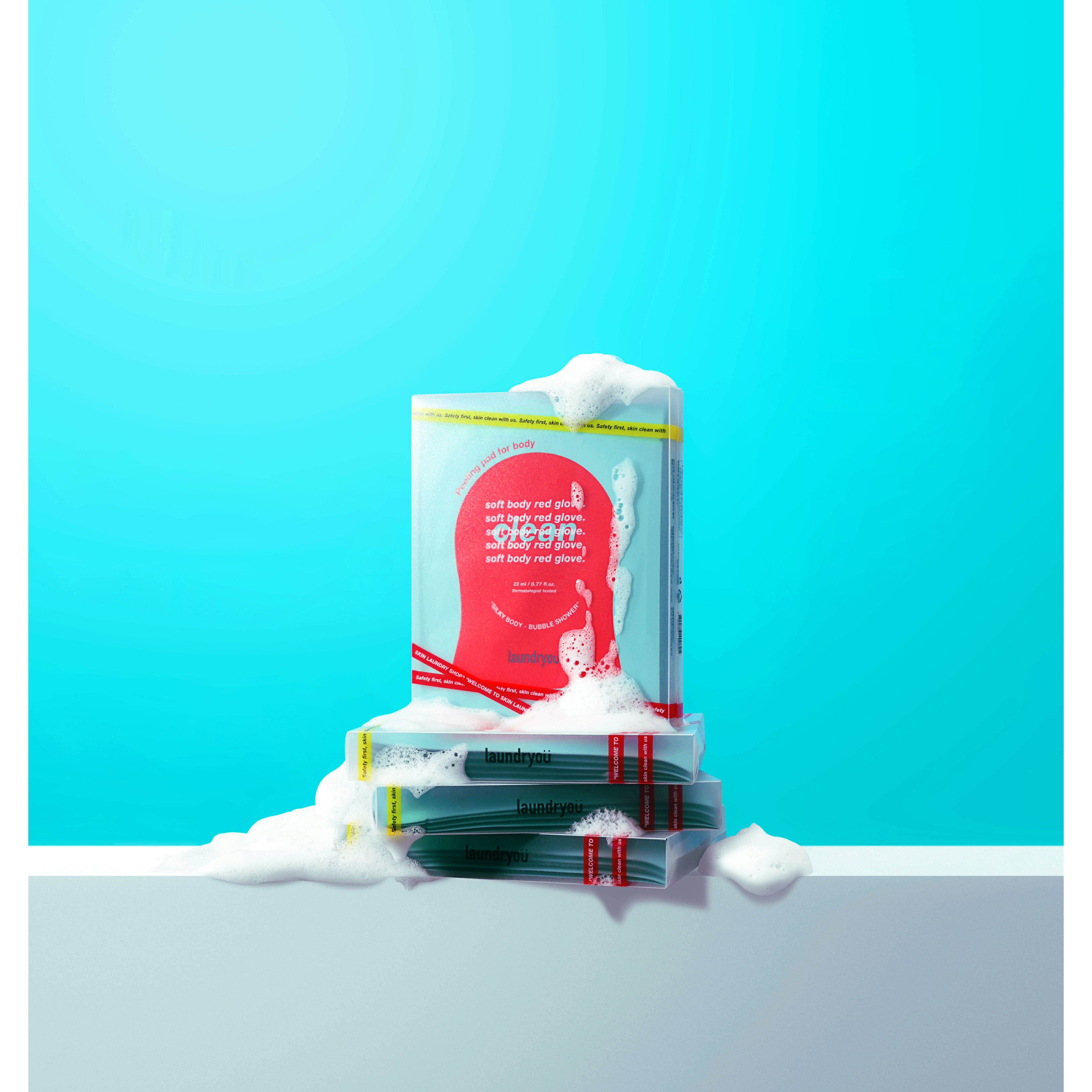 Laundryou Soft Body Glove Clean 23ml x 5 Count – Gentle Exfoliation & Clean Skin