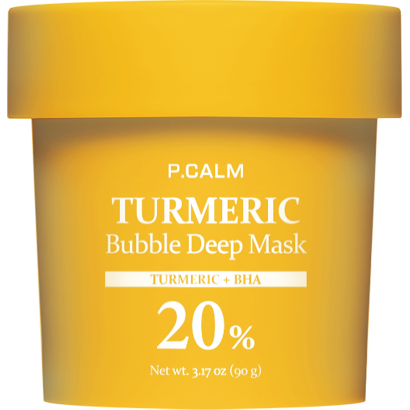 P.CALM Turmeric Bubble Deep Mask 90g – Calms Irritated Skin