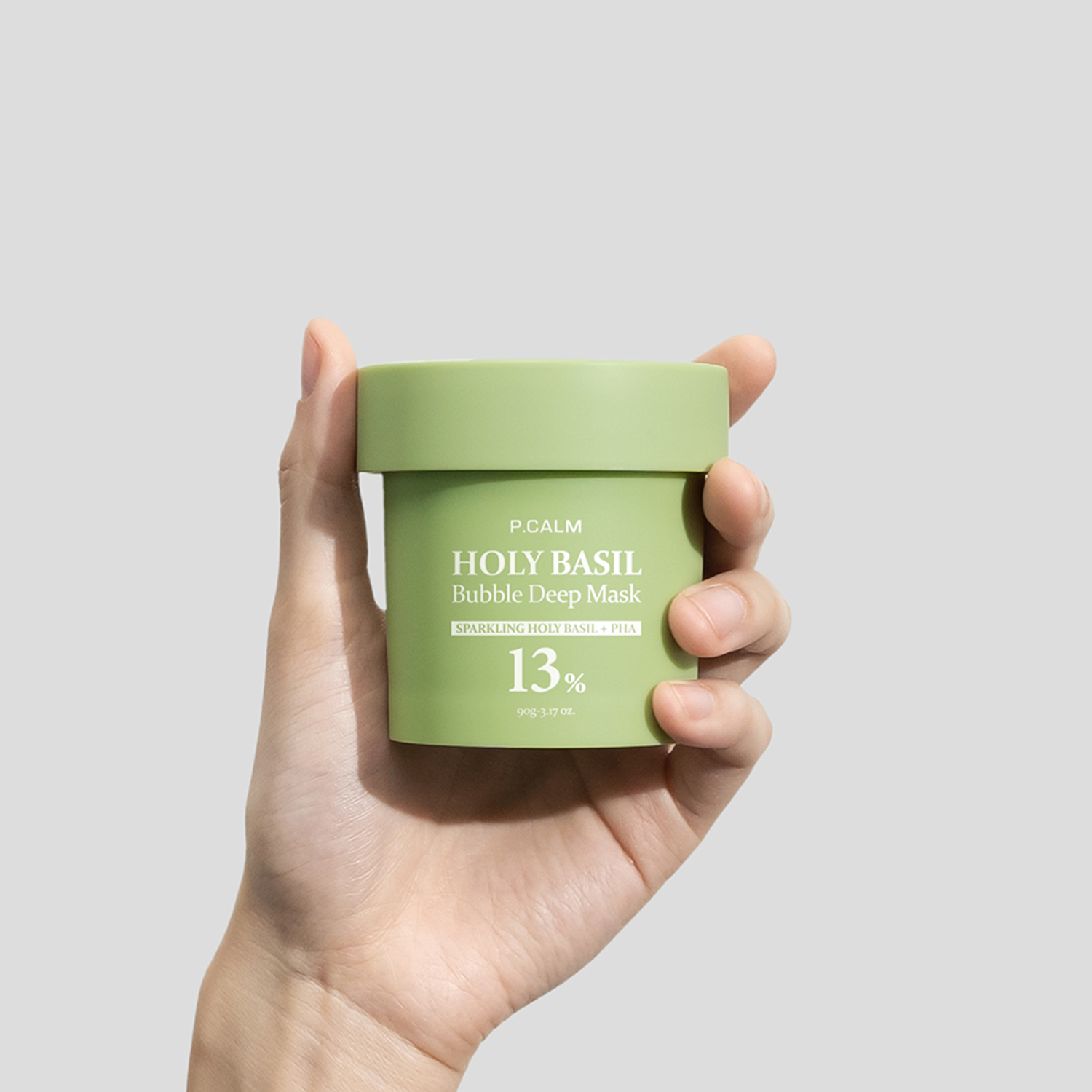 P.CALM Holy Basil Bubble Deep Mask 90g – Deep Cleanse & Radiant Glow