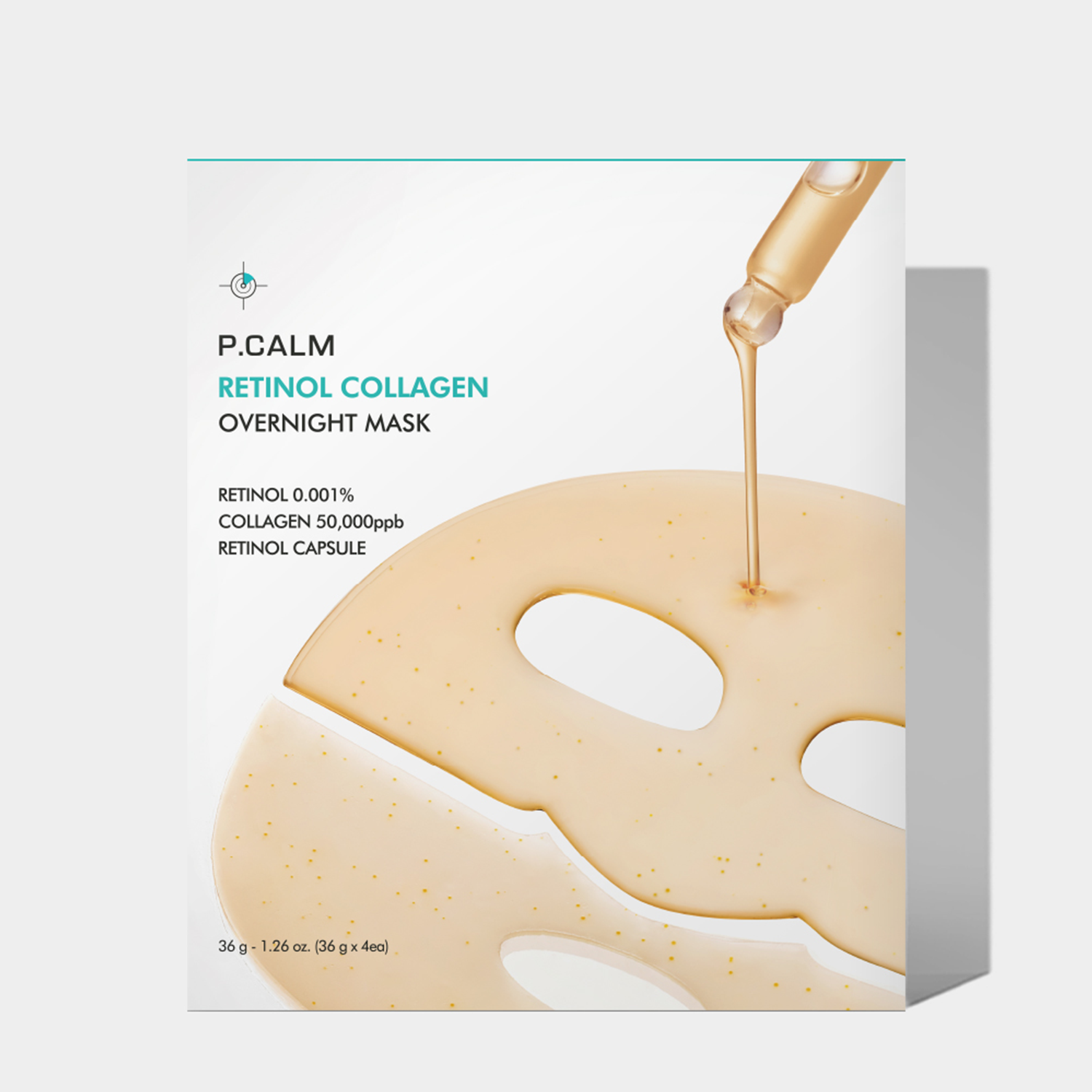 P.CALM Retinol Collagen Mask 4x36g – Pore Refinement Glow