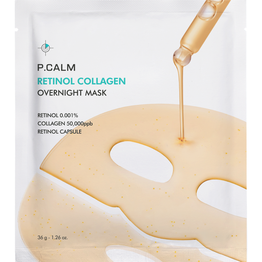 P.CALM Retinol Collagen Mask 4x36g – Pore Refinement Glow