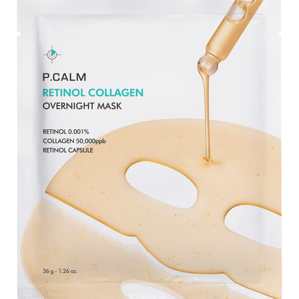 P.CALM Retinol Collagen Mask 4x36g – Pore Refinement Glow