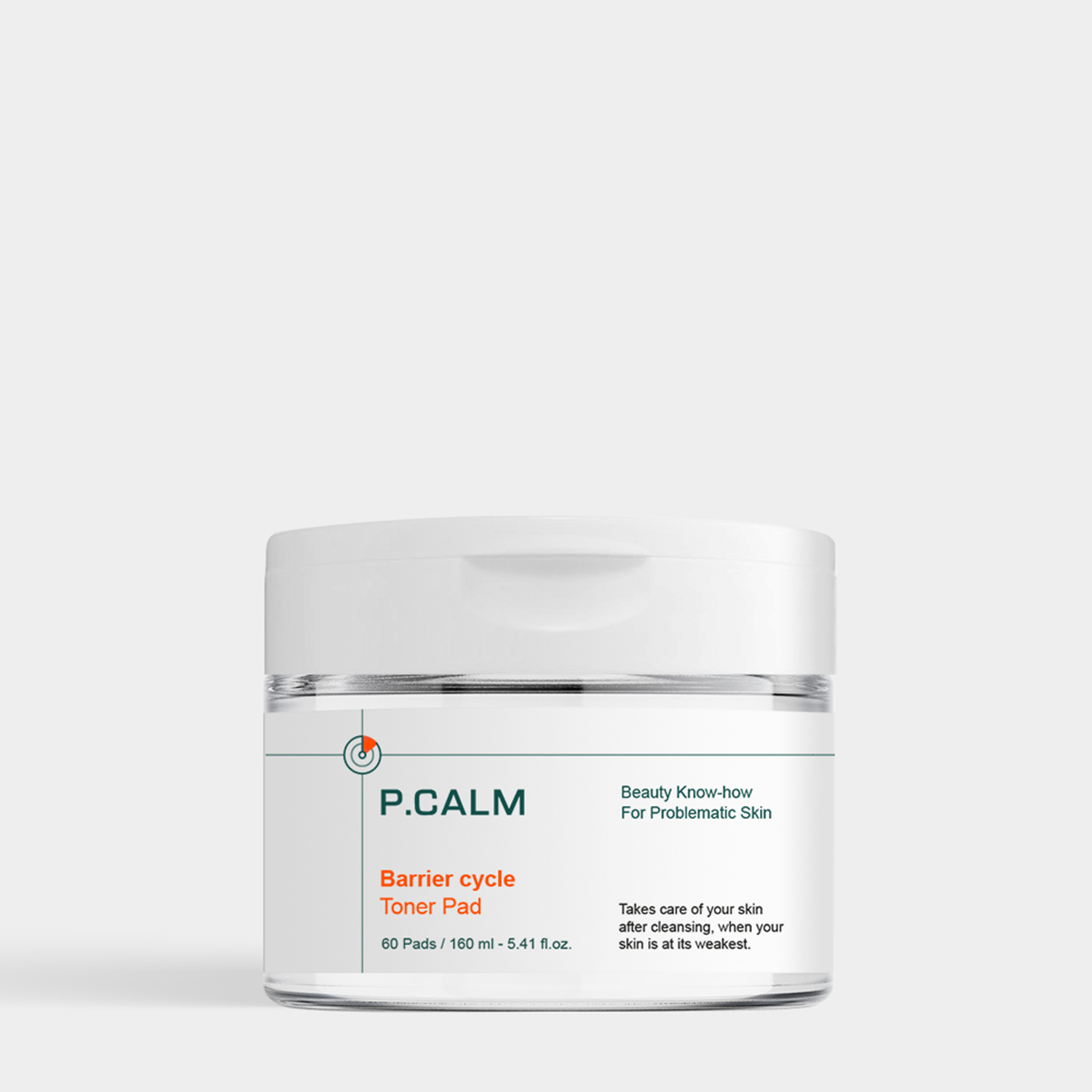 P.CALM Barrier Cycle Toner Pad 160ml – Soothes Sensitive Skin