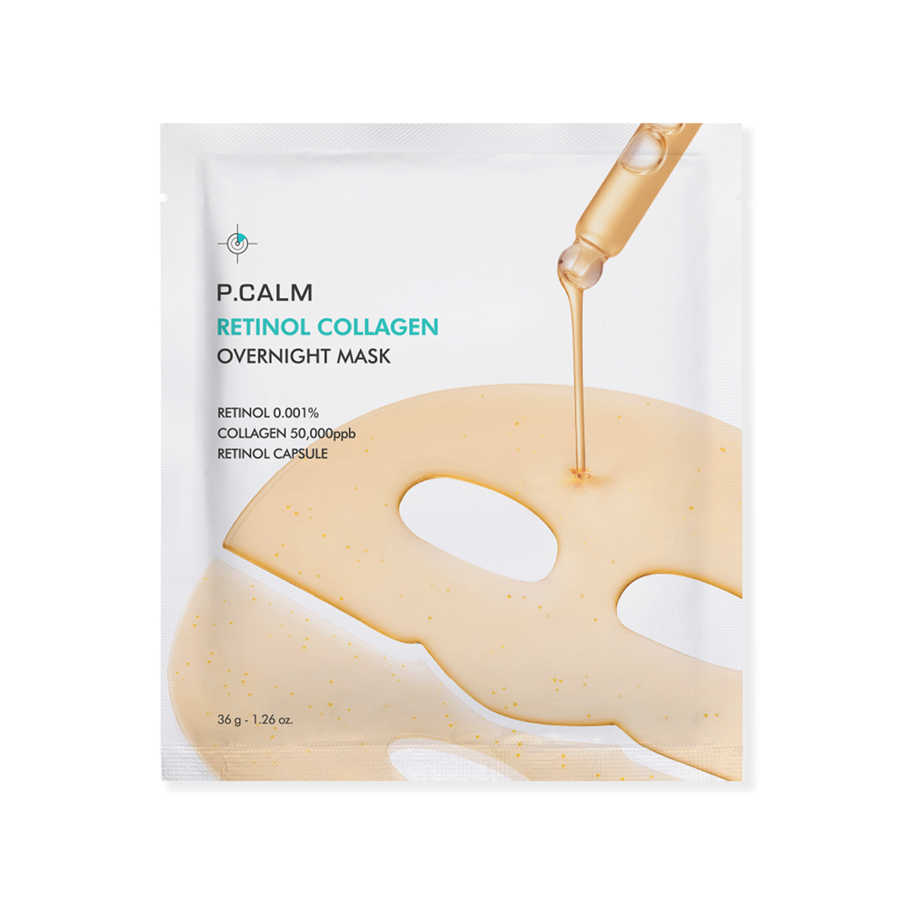 P.CALM Retinol Collagen Mask 4x36g – Pore Refinement Glow