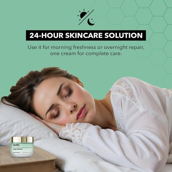 [Fortify Skincare] Fortify+ Moisturizing Barrier-Protecting Face Cream – 50ml | 9-in-1 Advanced Hydration, Repair & Skin Barrier Support