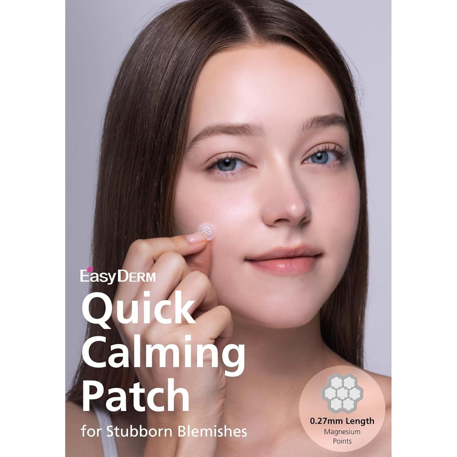 DWEasyDerm Quick Calming Magnesium Patches – 30 Patches (Bulk Pack) | Korean Acne Spot Treatment with Free CICA Ampoule