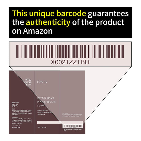 iUNIK Beta-Glucan Power Moisture Serum – 50ml | Ultra-Hydrating Serum for Dry & Sensitive Skin