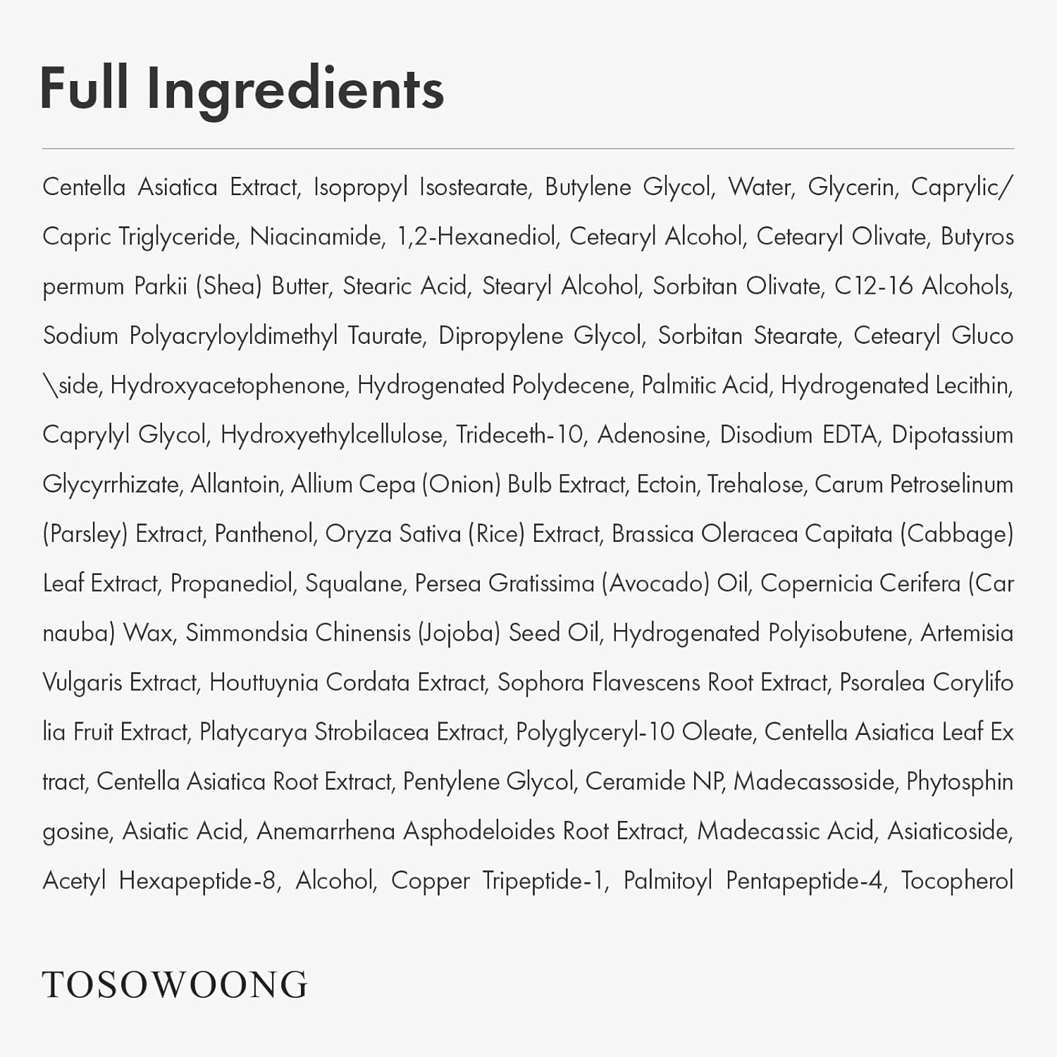 Adenosine Cica Cream, 520,000Ppm Centella Asiatica, Redness Reducing for Oily and Dry Skin Moisturizer, Barrier Cream with Niacinamide and Panthenol, Korean Skincare, 100Ml, 3.38 Fl. Oz.