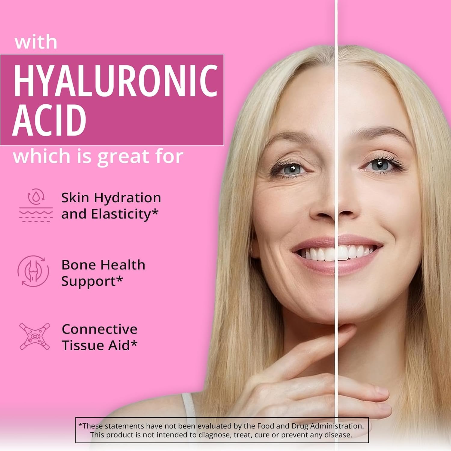 Happy Healthy Hippie Vegan Collagen Builder – 60 Tablets | Plant-Based Support for Radiant Skin, Hair & Nails