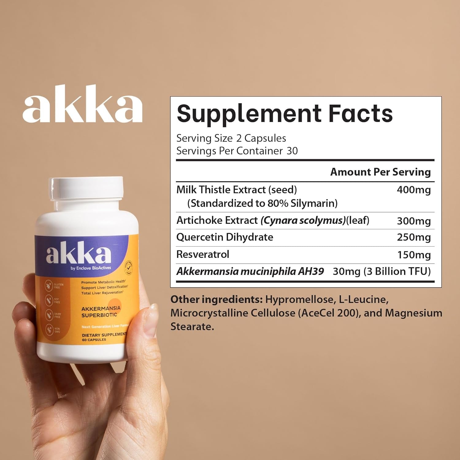 AKKA Akkermansia Superbiotic – 60 Capsules | Gut Health, Immunity & Metabolic Balance Support