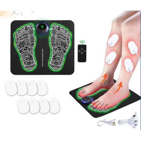 EMS Foot Stimulator – USB Electric Foot Massager Mat for Muscle Recovery & Blood Circulation