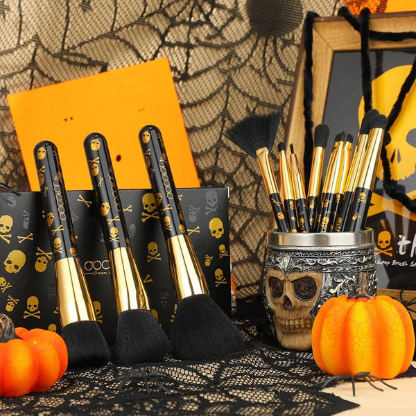 Docolor Makeup Brush Set – 12 Pcs Skull Series