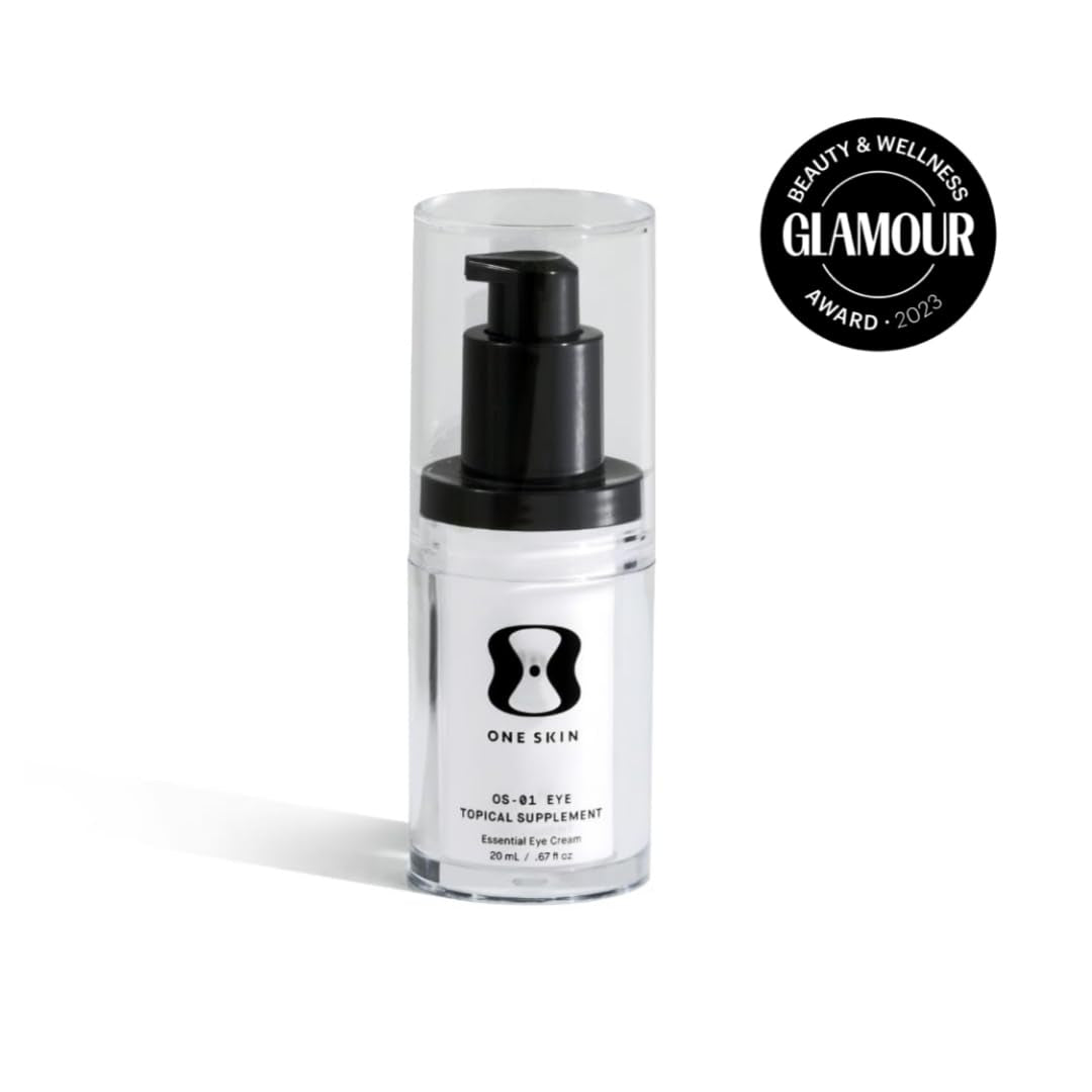 OneSkin OS-01 EYE Topical Supplement Essential Eye Cream – 20ml | Targets Fine Lines, Puffiness & Signs of Aging