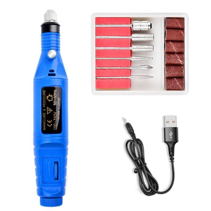 Electric Nail Drill Kit 10 pcs Set – Professional Nail Care
