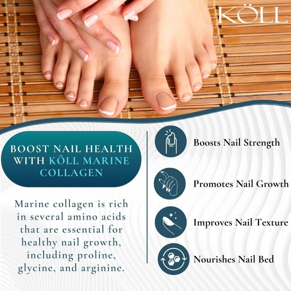 KÖLL Hydrolyzed Marine Collagen Peptides Powder - 300g