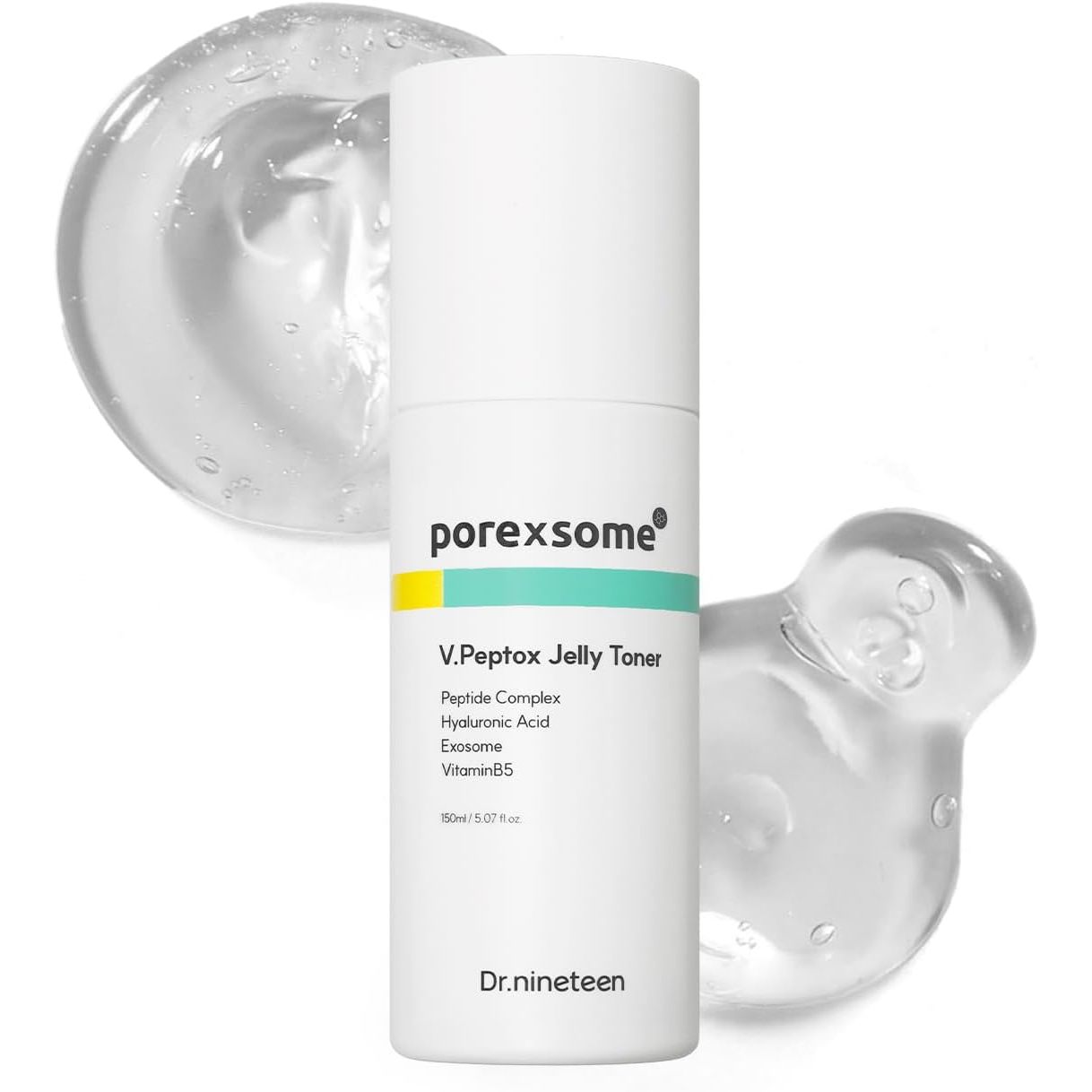 V.Peptox Jelly Tonerㅣ13 Peptides 25,000Ppm + 10 Hyaluronic Acid(Ha) + ExosomeㅣEssence Toner for Pore Tightening & CoolingㅣK-Skincare (5.07 Fl.Oz.)