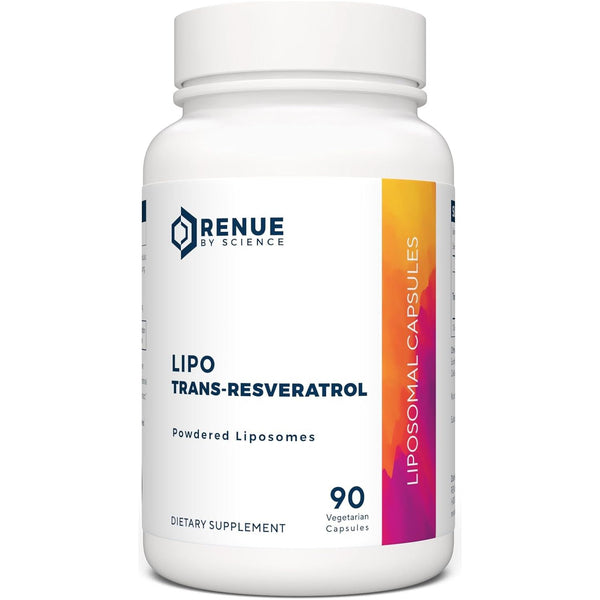 Renue By Science Lipo Trans-Resveratrol – 90 Capsules | Liposomal Antioxidant for Cellular Health & Longevity