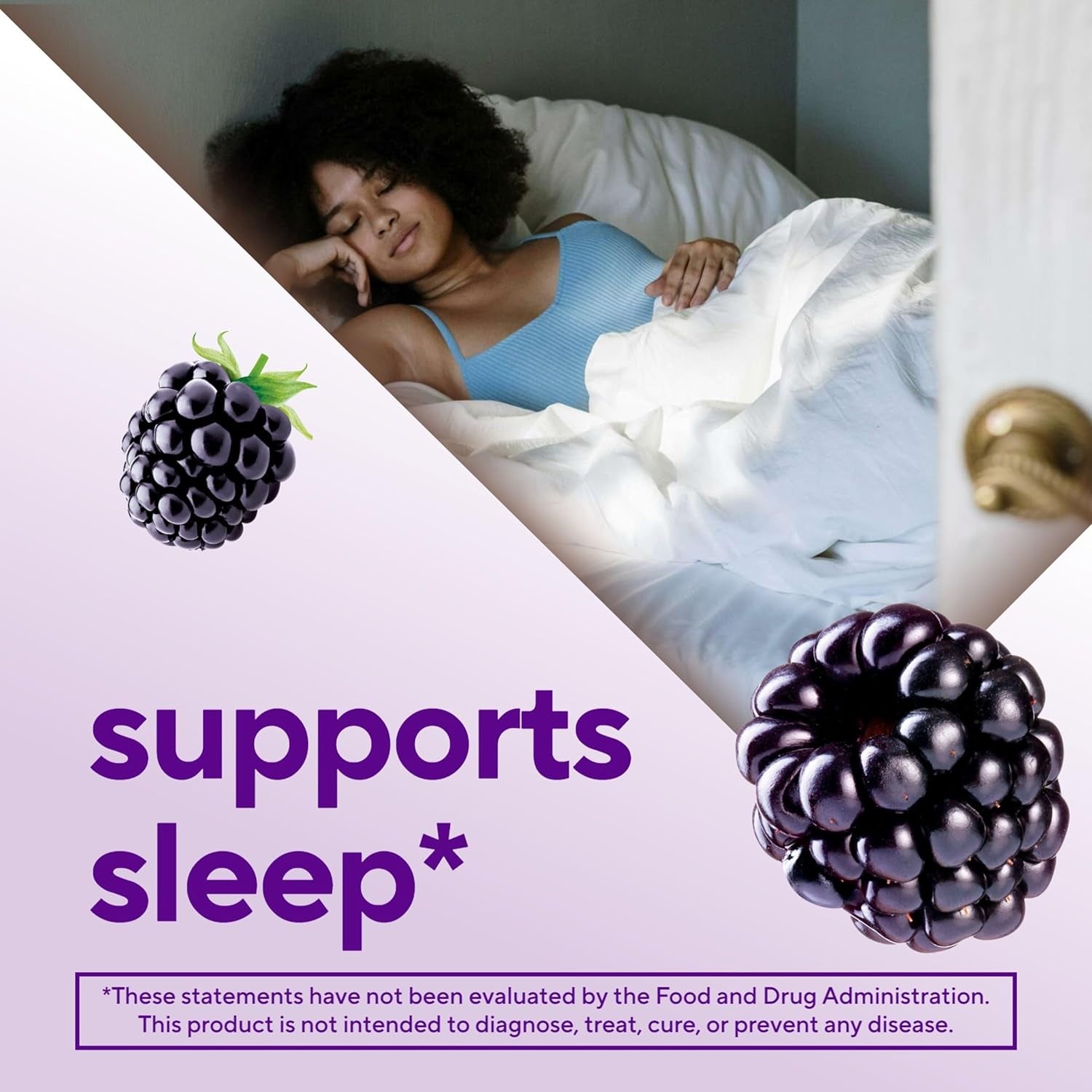 Vitafusion Melatonin Extra Strength+ Gummies – 120 Count | Sleep Support & Jet Lag Relief, Blackberry Flavor